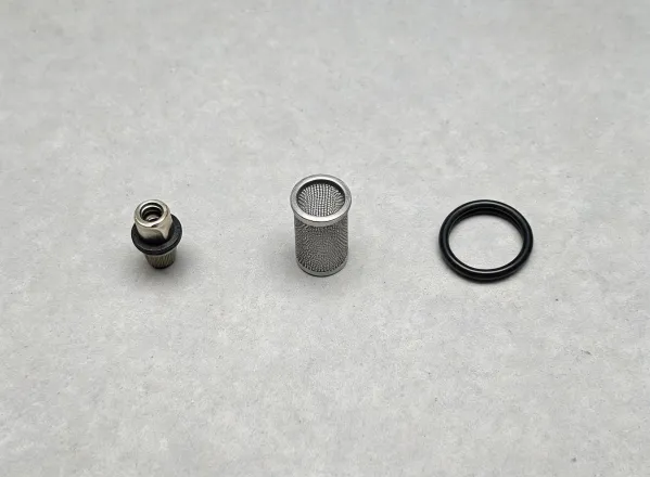 Replaceable spray tip and strainer